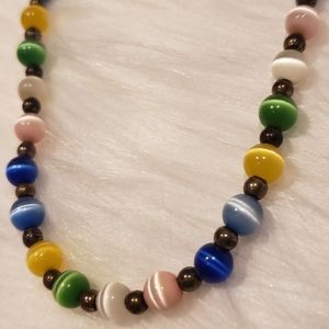 Multi-colored beaded necklace
